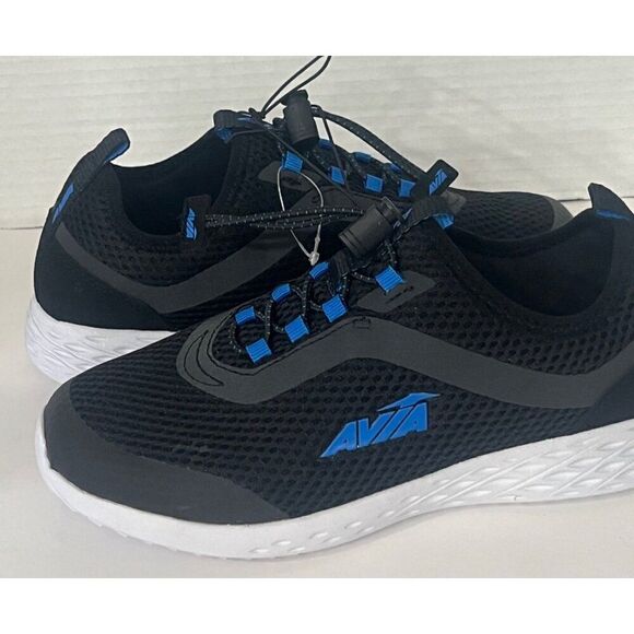 Avia Avi Spirit Slip On Boys' Sneakers, Black/blue, Sz. 4 - Picture 10 of 11